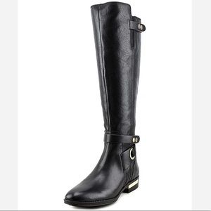 Vince Camuto Black Knee High Riding Boots